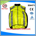 CE EN20471 Желтая светоотражающая куртка безопасности, внешняя вязаная, сетка Linner, она популярна для моторики, велосипедного водителя в Европе рынком